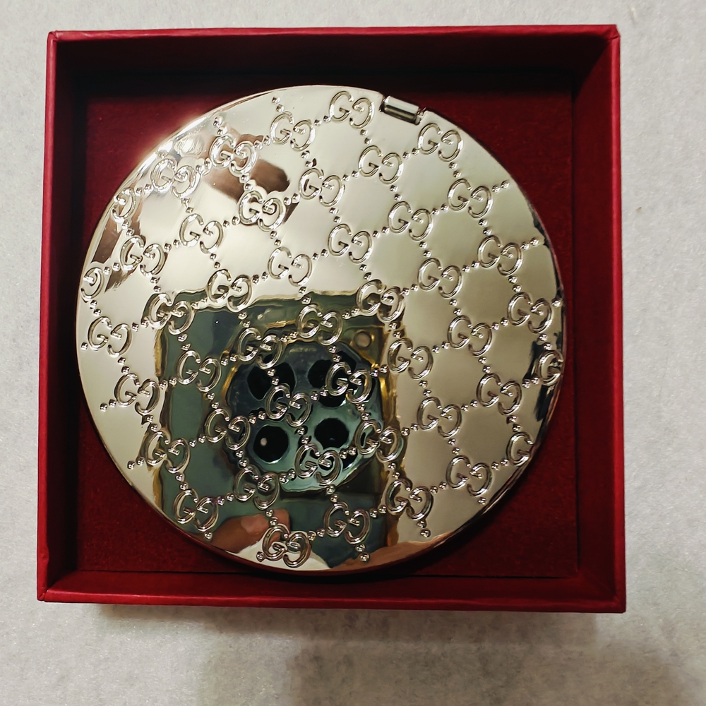 Gucci Silver Compact Mirror